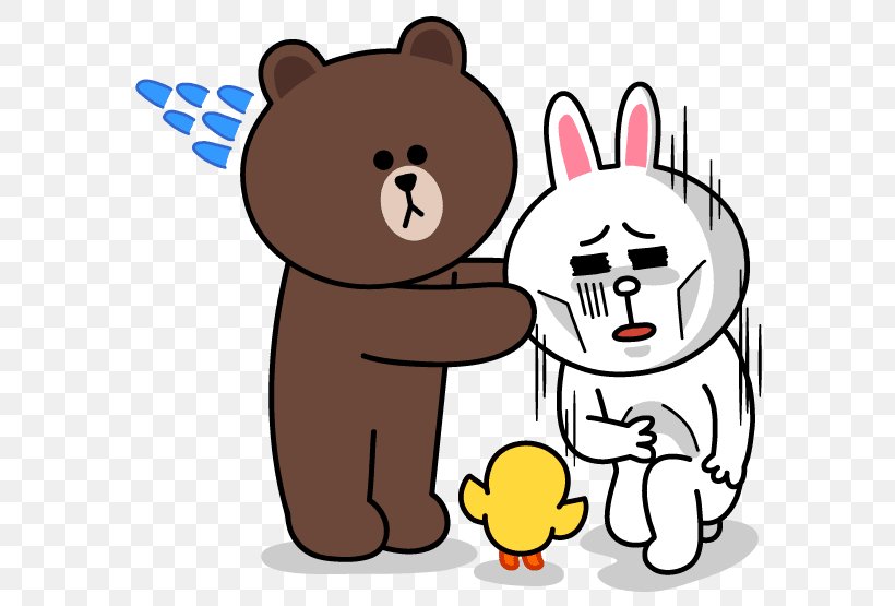 Line Friends Humour Animaatio, PNG, 600x555px, Watercolor, Cartoon, Flower, Frame, Heart Download Free