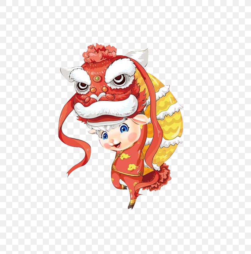 Dragon Dance Chinese New Year Cartoon Lion Dance, PNG, 584x830px, Dragon Dance, Art, Cartoon, Chinese Dragon, Chinese New Year Download Free