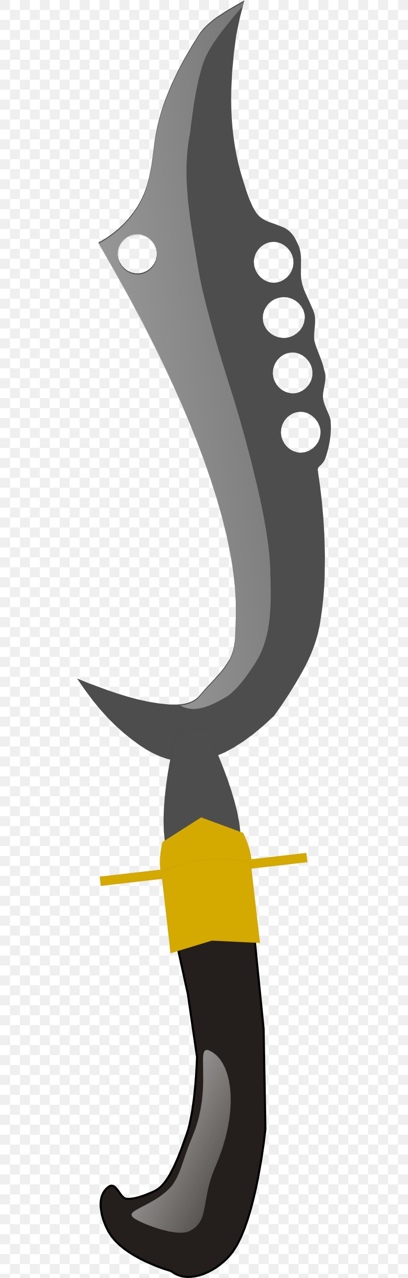 Kujang Knife Windows Metafile Clip Art, PNG, 512x2568px, Kujang, Art, Beak, Bird, Black And White Download Free