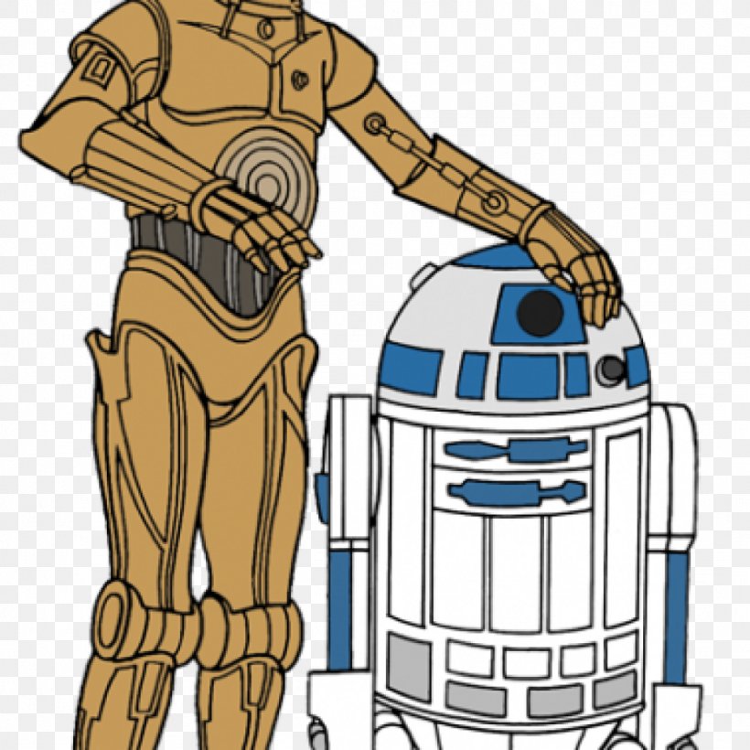 R2-D2 Anakin Skywalker C-3PO Clip Art Star Wars, PNG, 1024x1024px, Anakin Skywalker, Death Star, Drawing, Droid, Fictional Character Download Free