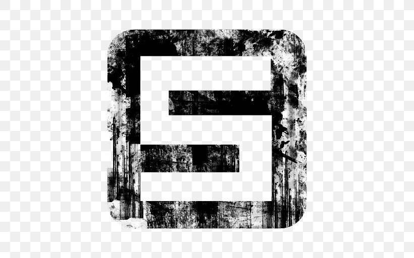 Social Media Logo, PNG, 512x512px, Social Media, Black And White, Grunge, Logo, Media Download Free