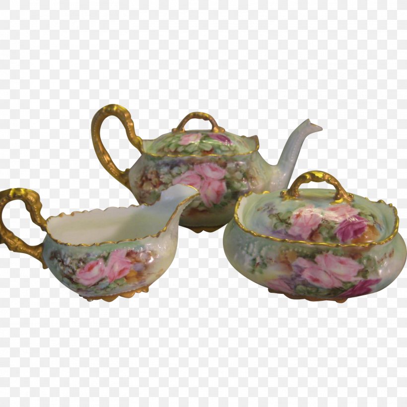 Tea Set Limoges Teapot Victorian Era, PNG, 1568x1568px, Tea, Antique, Creamer, Dishware, Kettle Download Free