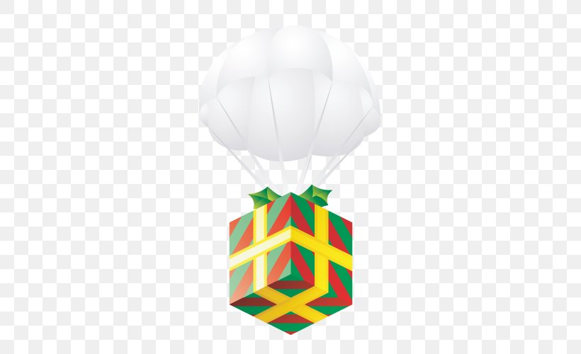 Gift Balloon Parachute, PNG, 500x500px, Gift, Balloon, Christmas, Gratis, Parachute Download Free