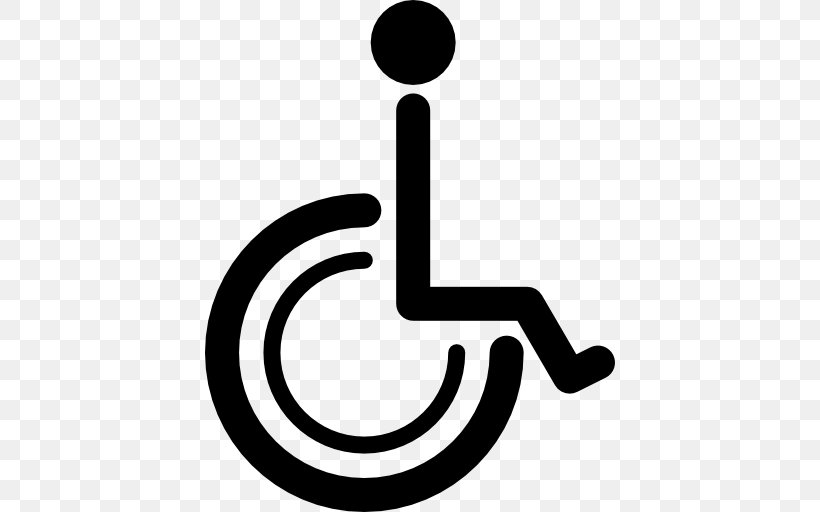 Disability Sign Symbol Health, PNG, 512x512px, Disability, Accessibility, Area, Black And White, Brand Download Free