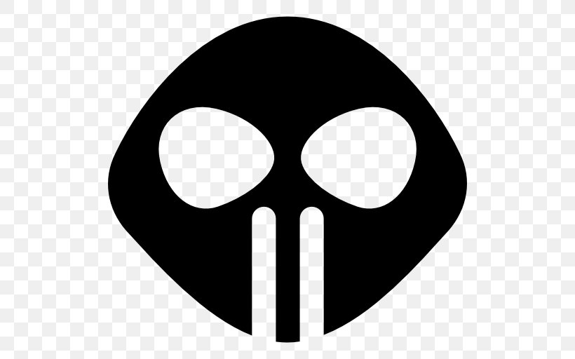 Extraterrestrials In Fiction Alien, PNG, 512x512px, Extraterrestrials In Fiction, Alien, Black And White, Extraterrestrial Life, Logo Download Free