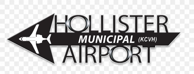 Hollister Municipal Airport Logo Hollister Co. Font, PNG, 1896x726px, Hollister, Airport, Area, Black And White, Brand Download Free