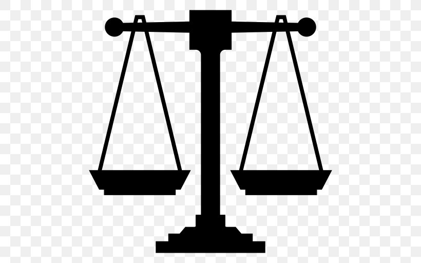Measuring Scales Justice Balans Symbol, PNG, 512x512px, Measuring Scales, Balans, Bilancia, Black And White, Concept Download Free