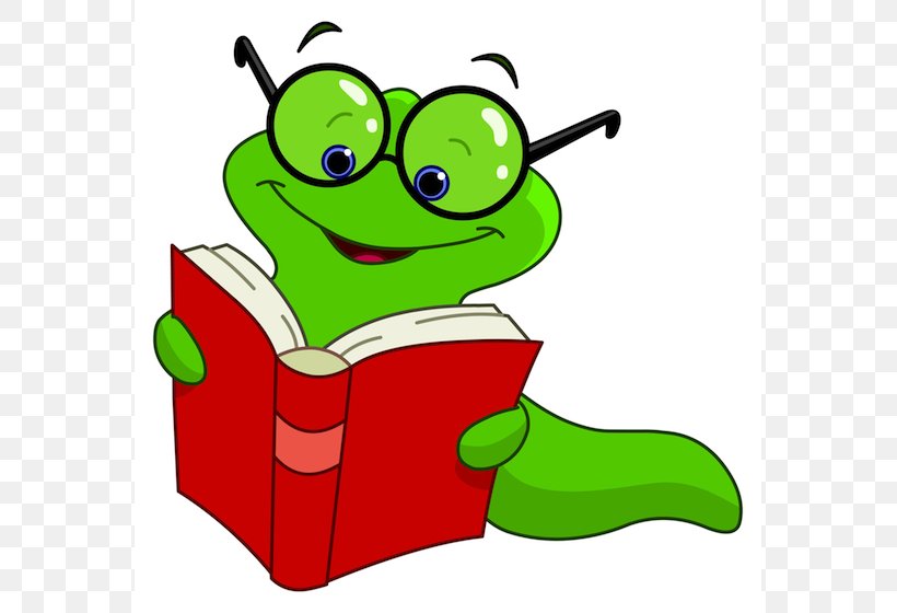 Bookworm Royalty-free Cartoon Clip Art, PNG, 573x560px, Bookworm, Amphibian, Animation, Area, Artwork Download Free