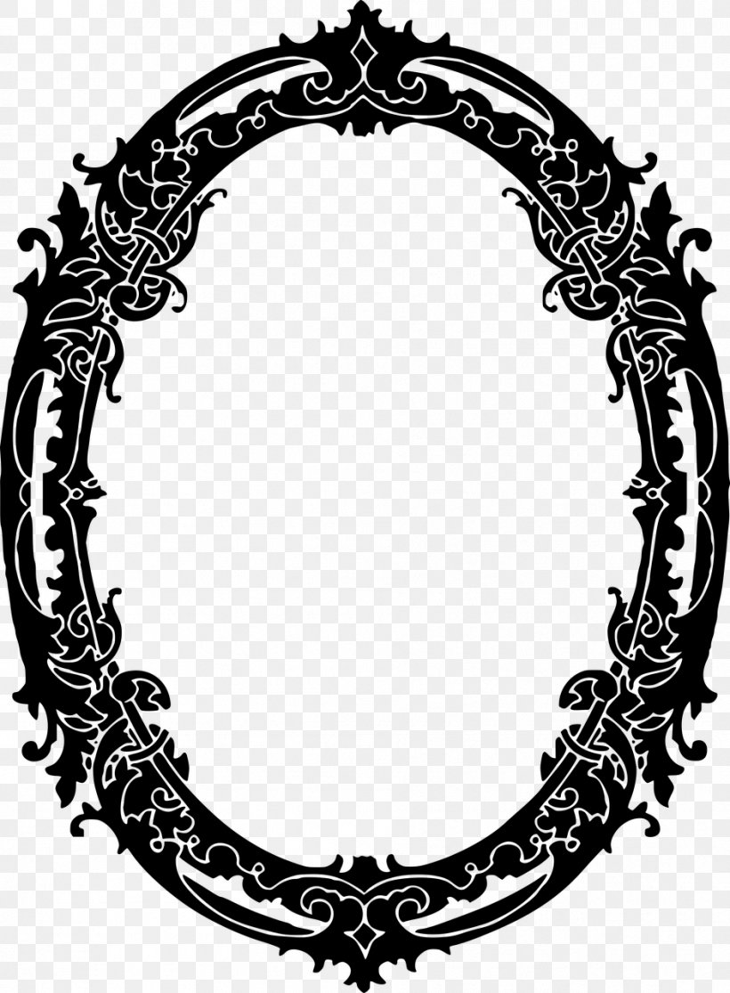 Borders And Frames Picture Frames Black And White Clip Art, PNG, 941x1280px, Borders And Frames, Black And White, Monochrome, Monochrome Photography, Oval Download Free