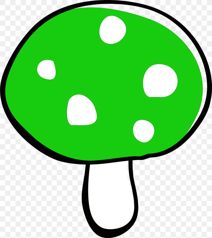 Green Smile Line Art Line, PNG, 2660x3000px, Mushroom, Cartoon Mushroom, Cute, Green, Line Download Free