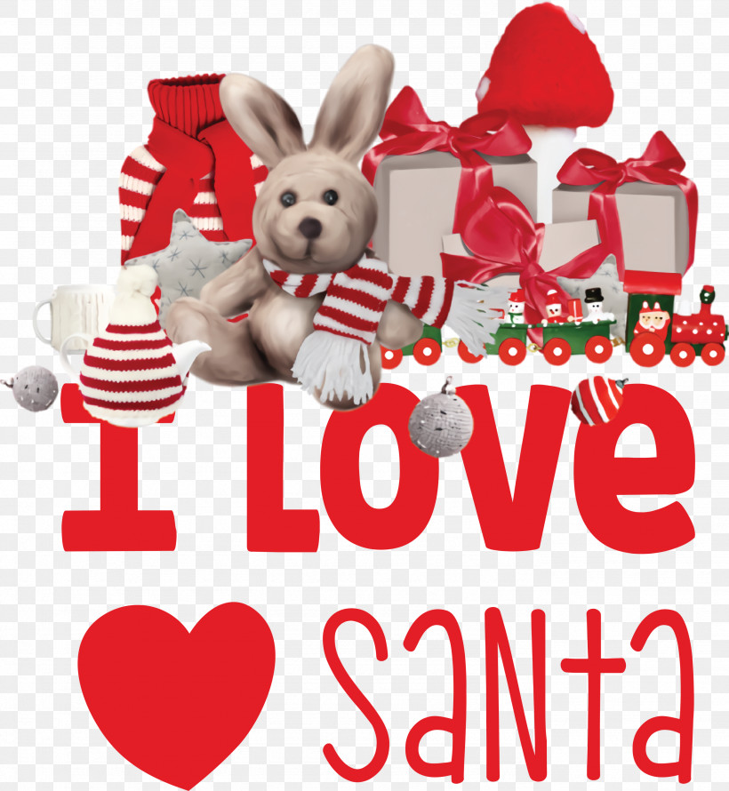 I Love Santa Santa Christmas, PNG, 2764x3000px, I Love Santa, Black Screen Of Death, Christmas, First Time, Grey Download Free