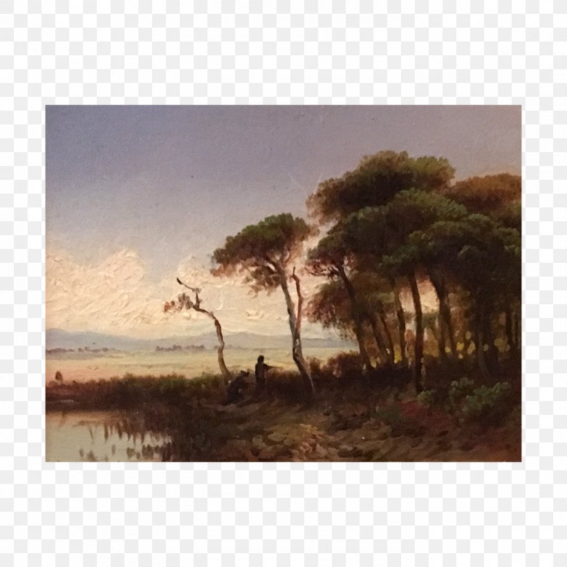Painting Ecoregion Tree Shrubland Sky Plc, PNG, 1400x1400px, Painting, Ecoregion, Ecosystem, Landscape, Plain Download Free