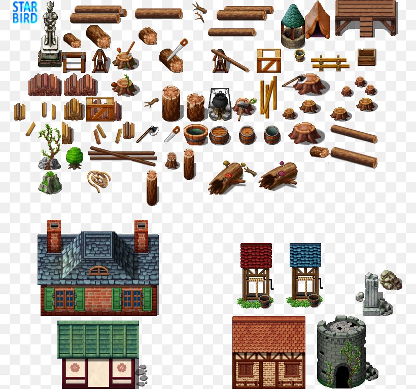 Tile-based Video Game RPG Maker MV RPG Maker XP RPG Maker VX, PNG, 768x768px, Game, Building, Enterbrain, Games, Lumberjack Download Free