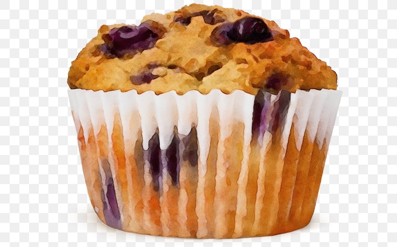 Food Muffin Dessert Cuisine Dish, PNG, 597x510px, Watercolor, Baked Goods, Baking, Baking Cup, Cuisine Download Free