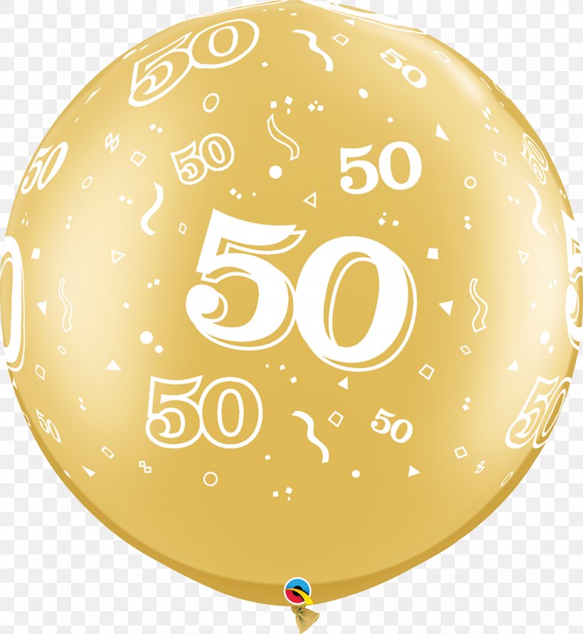Big Balloon Color Blue J&S Birthday Qualatex Ballonnen Cijfer 50, PNG, 2182x2376px, 50th Birthday, Balloon, Beige, Birthday, Gold Download Free