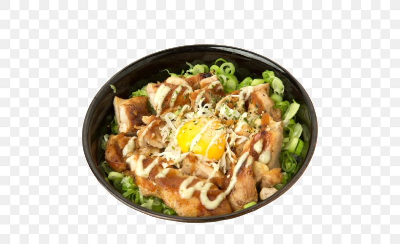 Donburi Asian Cuisine Fried Chicken Barbecue Chicken Tempura, PNG, 500x500px, Donburi, Asian Cuisine, Asian Food, Barbecue Chicken, Buffalo Wing Download Free