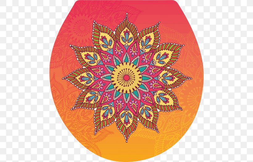 Floral Circle, PNG, 500x525px, Wall Decal, Decal, Floral Design, Hippie, Holi Download Free