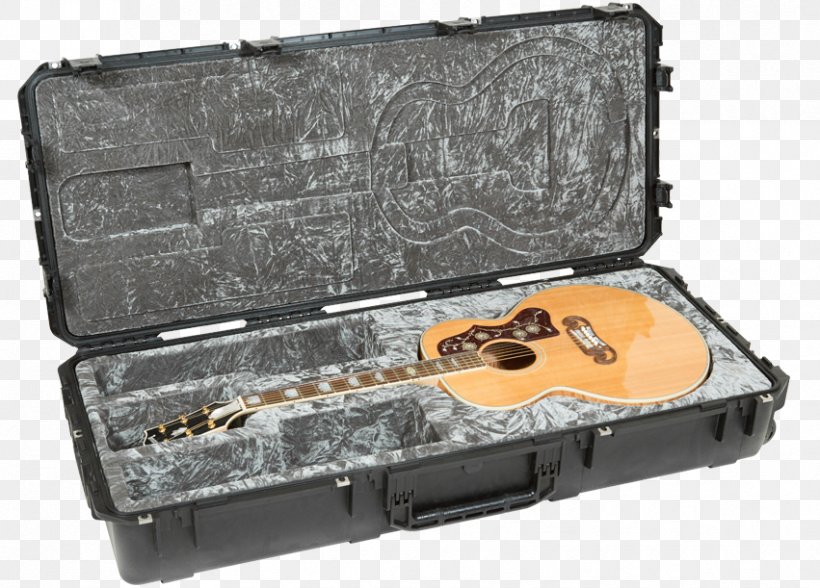 Gibson ES-335 Acoustic Guitar Road Case Skb Cases, PNG, 851x611px, Watercolor, Cartoon, Flower, Frame, Heart Download Free