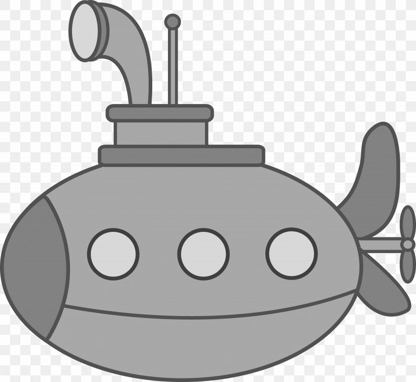 Submarine Navy Free Content Clip Art, PNG, 5486x5040px, Submarine, Black And White, Blog, Cartoon, Free Content Download Free