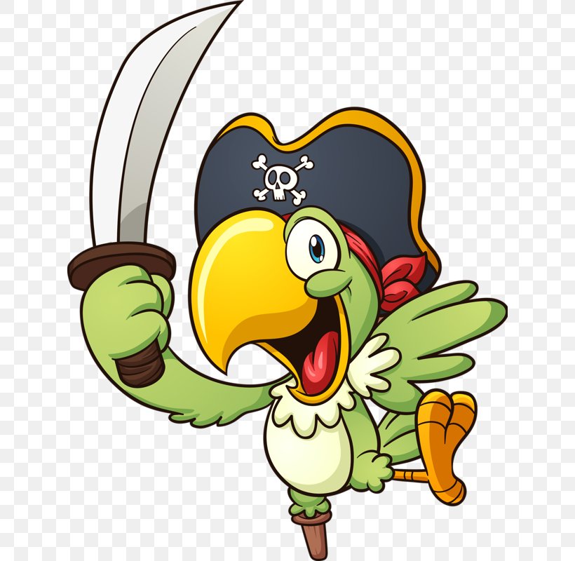 Parrot Piracy Royalty-free Clip Art, PNG, 628x800px, Parrot, Animation, Art, Beak, Bird Download Free