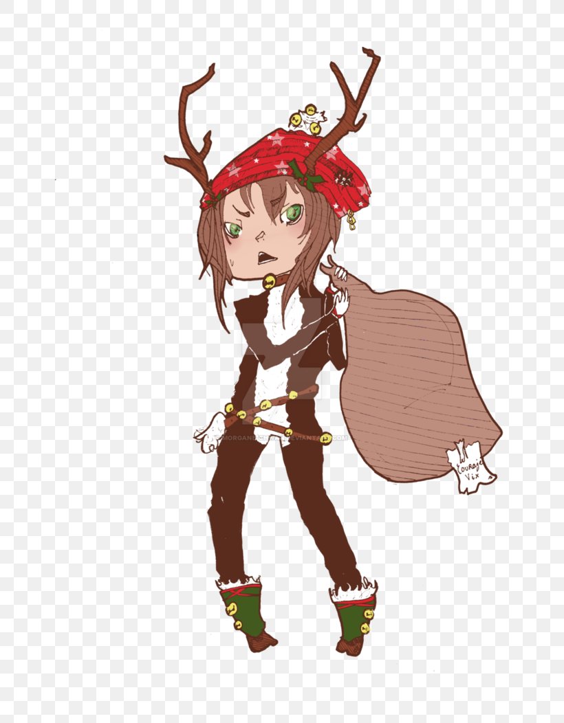 Reindeer Costume Design Antler Legendary Creature, PNG, 759x1052px, Watercolor, Cartoon, Flower, Frame, Heart Download Free