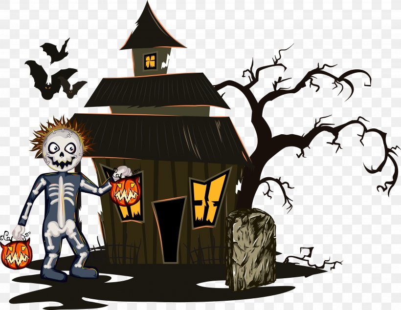 Vector Halloween, PNG, 3577x2773px, Cartoon, Art, Computer, Halloween, Illustration Download Free