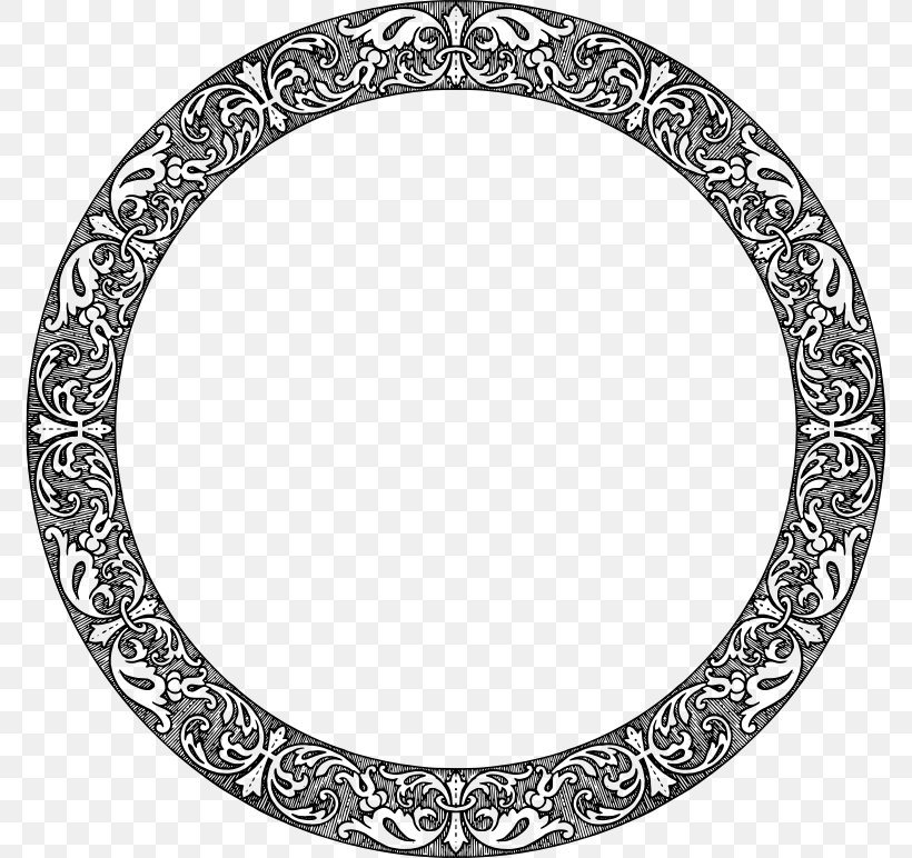 Picture Frames Decorative Arts Clip Art, PNG, 774x772px, Picture Frames, Art, Black And White, Body Jewelry, Decorative Arts Download Free