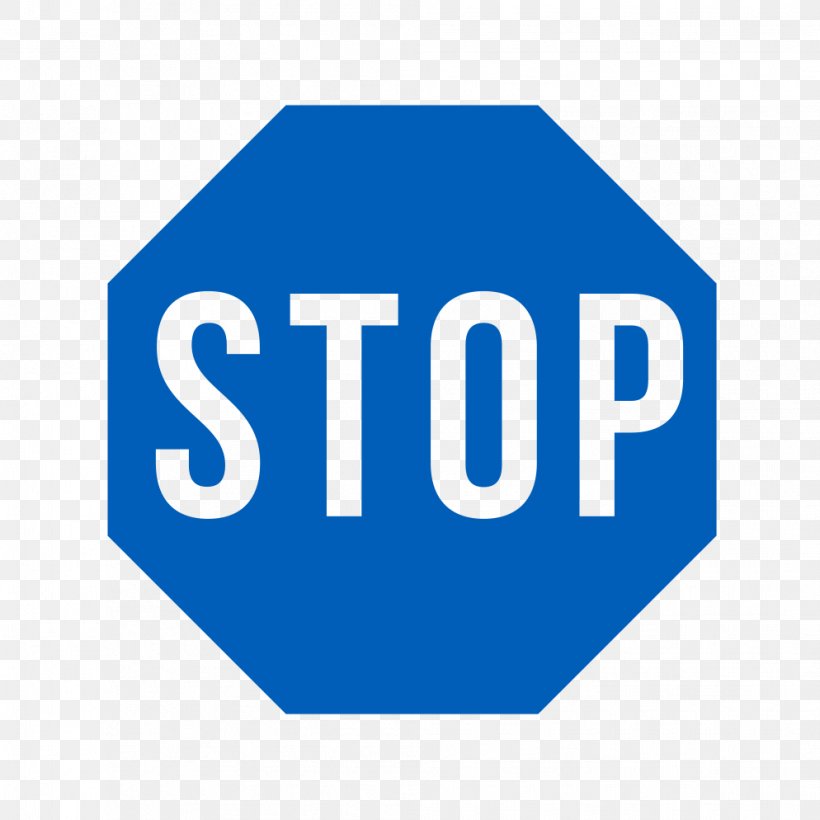 Stop Sign Signage Logo Traffic Sign Brand, PNG, 994x994px, Stop Sign, Area, Blue, Brand, Color Download Free