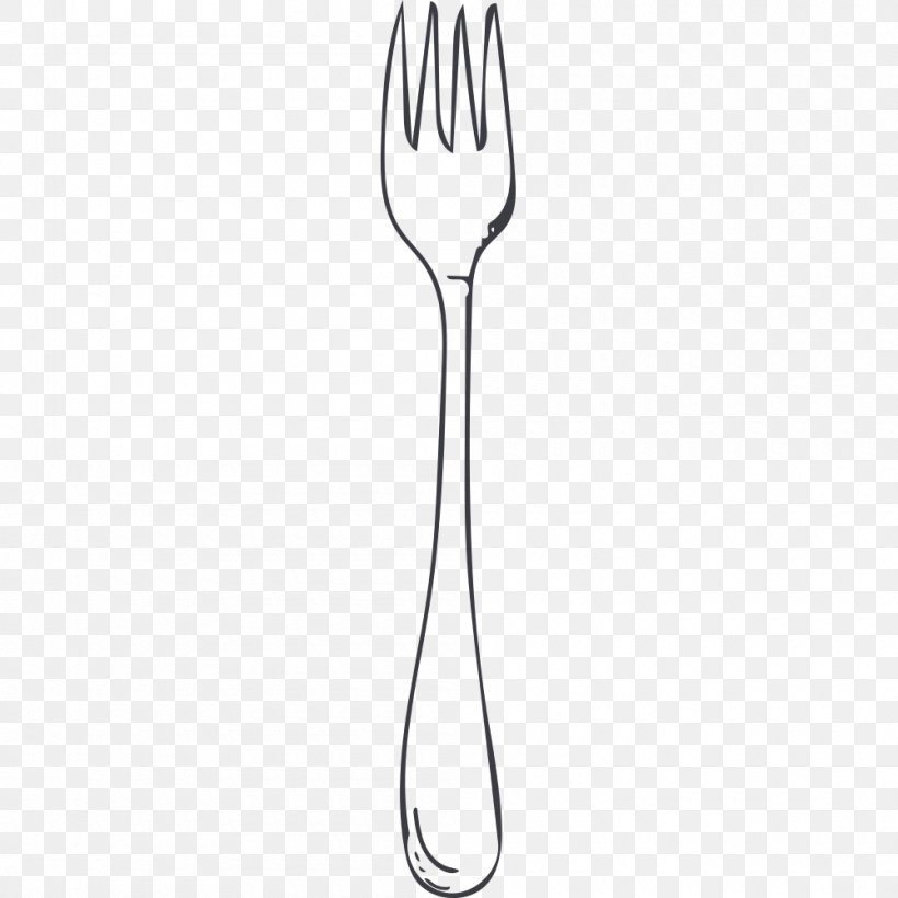 Fork Euclidean Vector, PNG, 1000x1000px, Fork, Black And White, Cutlery, Drawing, Gratis Download Free