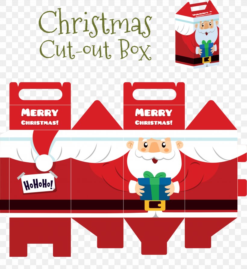 Santa Claus Christmas Day Paper Gift Box, PNG, 2816x3070px, Santa Claus, Area, Book, Box, Brand Download Free