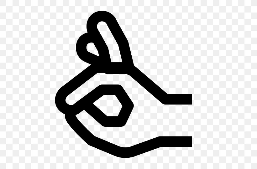 Thumb OK Hand Clip Art, PNG, 540x540px, Thumb, Area, Black And White, Brand, Emoticon Download Free