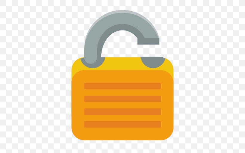 Lock, PNG, 512x512px, Lock, Directory, Material, Orange, Padlock Download Free