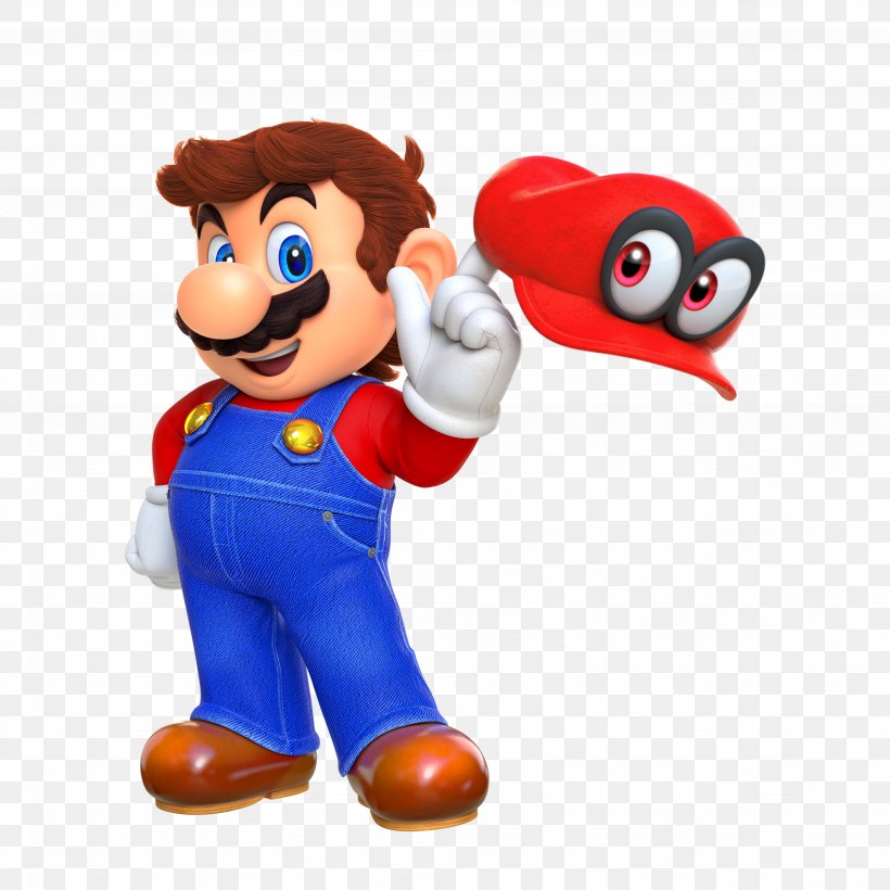 Super Mario Odyssey Super Mario 3D World Mario Bros. Super Mario Sunshine, PNG, 4096x4096px, Super Mario Odyssey, Action Figure, Arcade Game, Figurine, Mario Download Free