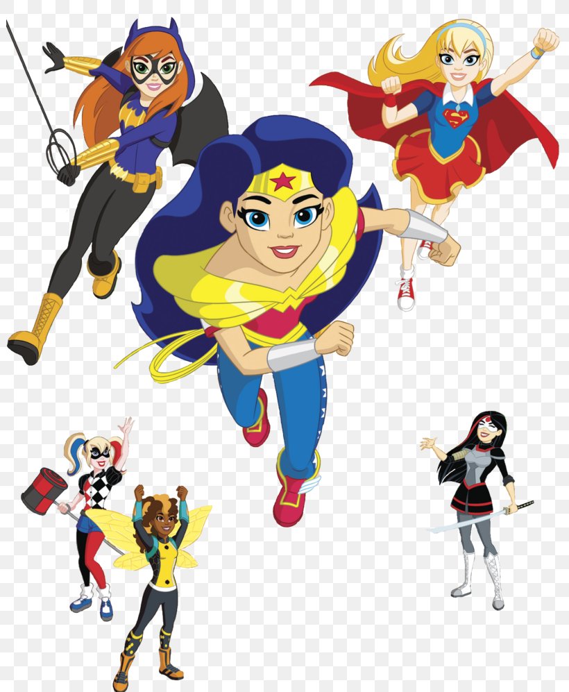 DC Super Hero Girls Batgirl Wonder Woman Starfire Kara Zor-El, PNG, 801x997px, Dc Super Hero Girls, Art, Batgirl, Book, Cartoon Download Free