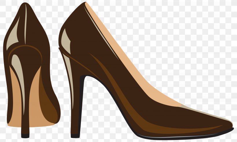 High-heeled Footwear Shoe Clip Art, PNG, 7000x4187px, Highheeled Footwear, Basic Pump, Blog, Brown, Drawing Download Free
