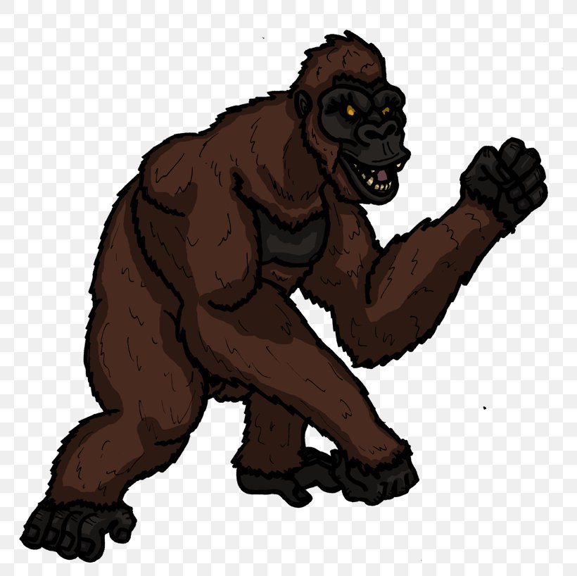 King Kong Godzilla DeviantArt Animation, PNG, 800x818px, King Kong,  Animation, Carnivoran, Cartoon, Chimpanzee Download Free