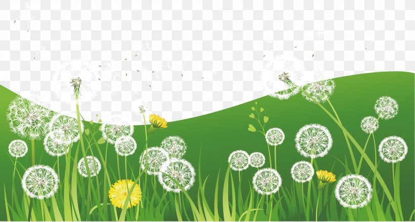 Nature Green Illustration, PNG, 1998x1072px, Nature, Color, Flower, Fukei, Grass Download Free