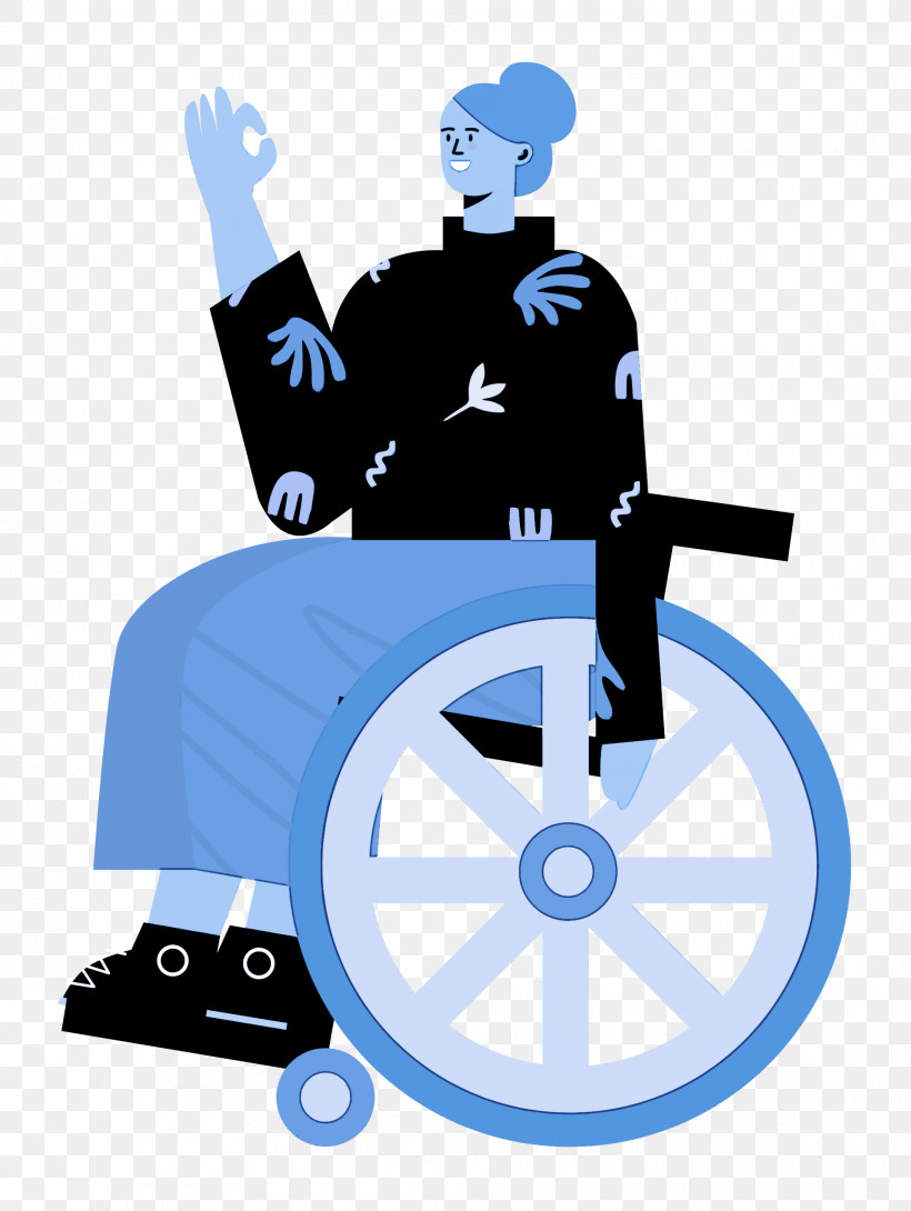 Sitting On Wheelchair Woman Lady, PNG, 1880x2500px, Woman, Animation, Caricature, Cartoon, Drawing Download Free