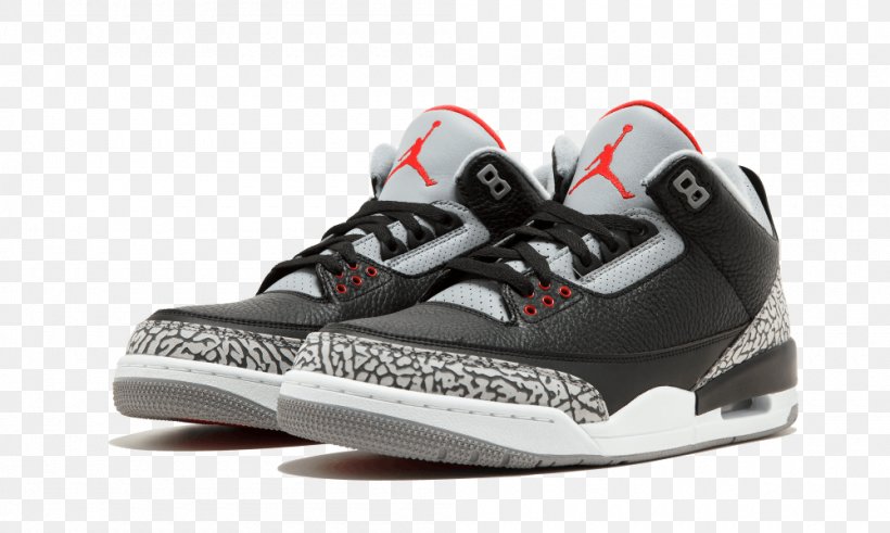 Air Jordan 3 Retro Og 854262 001 Air Jordan 3 Retro Men's Shoe, PNG, 1000x600px, Nike, Air Jordan, Athletic Shoe, Basketball Shoe, Black Download Free