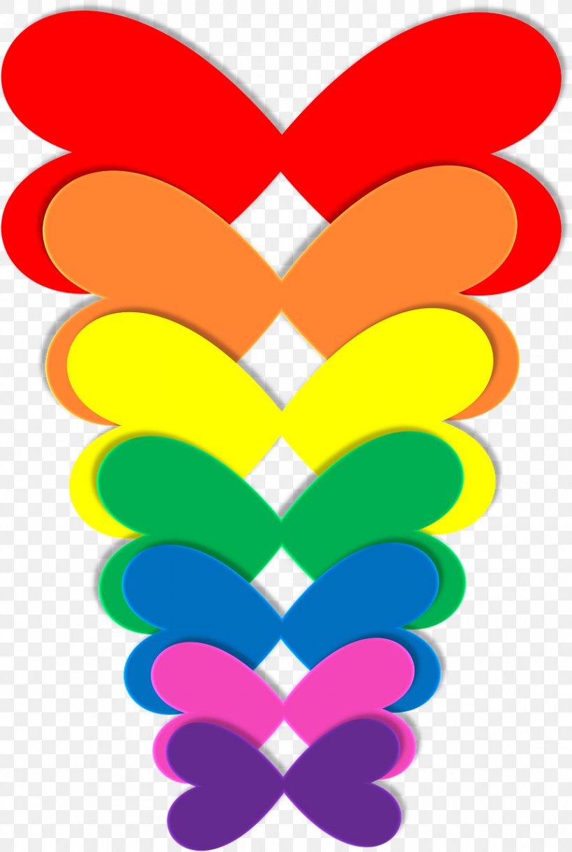 Butterfly Rainbow Color Clip Art, PNG, 860x1280px, Watercolor, Cartoon, Flower, Frame, Heart Download Free