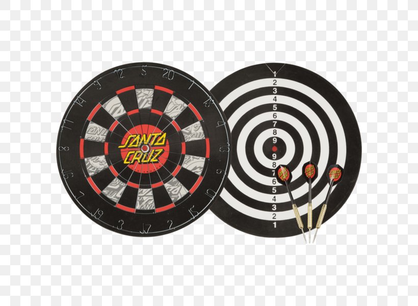 Santa Cruz NHS, Inc. Skateboard Darts Game, PNG, 600x600px, Santa Cruz, Clothing, Com, Dart, Dartboard Download Free