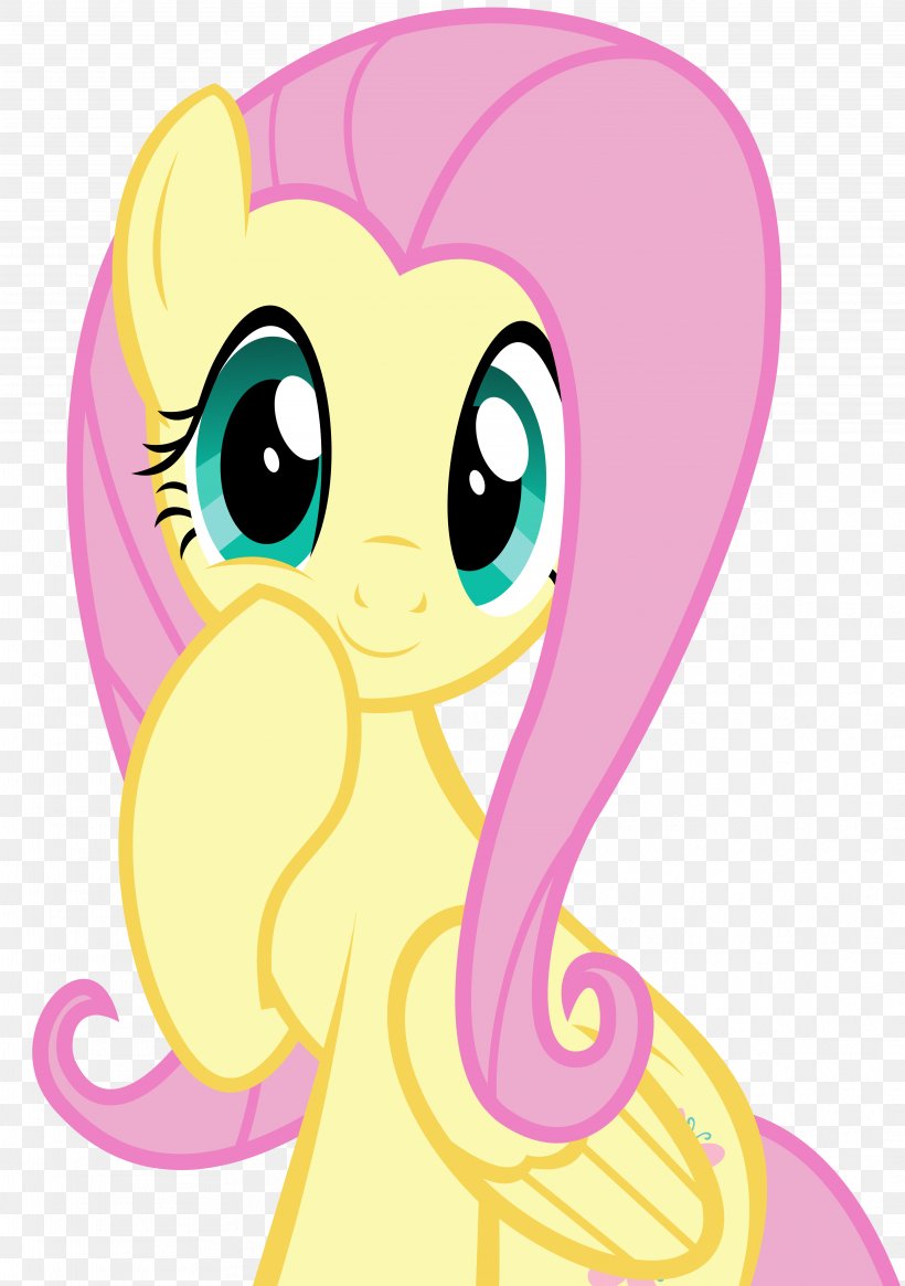 Fluttershy Pony DeviantArt Fan Art, PNG, 4154x5903px, Watercolor, Cartoon, Flower, Frame, Heart Download Free