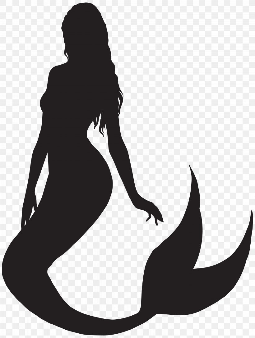 Ariel Mermaid Silhouette Clip Art, PNG, 6028x8000px, Ariel, Art, Art Museum, Black, Black And White Download Free