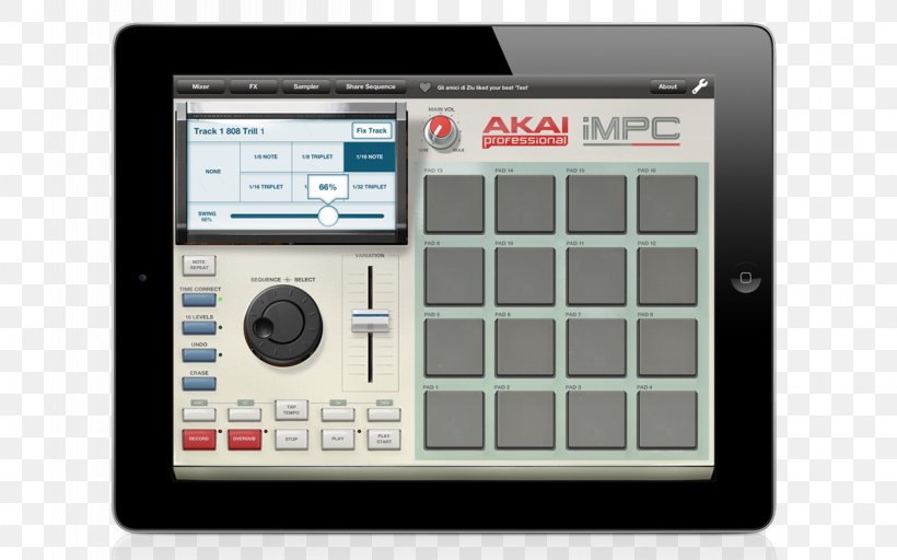 IPod Touch Akai MPC AKAI Professional, PNG, 1200x750px, Watercolor, Cartoon, Flower, Frame, Heart Download Free