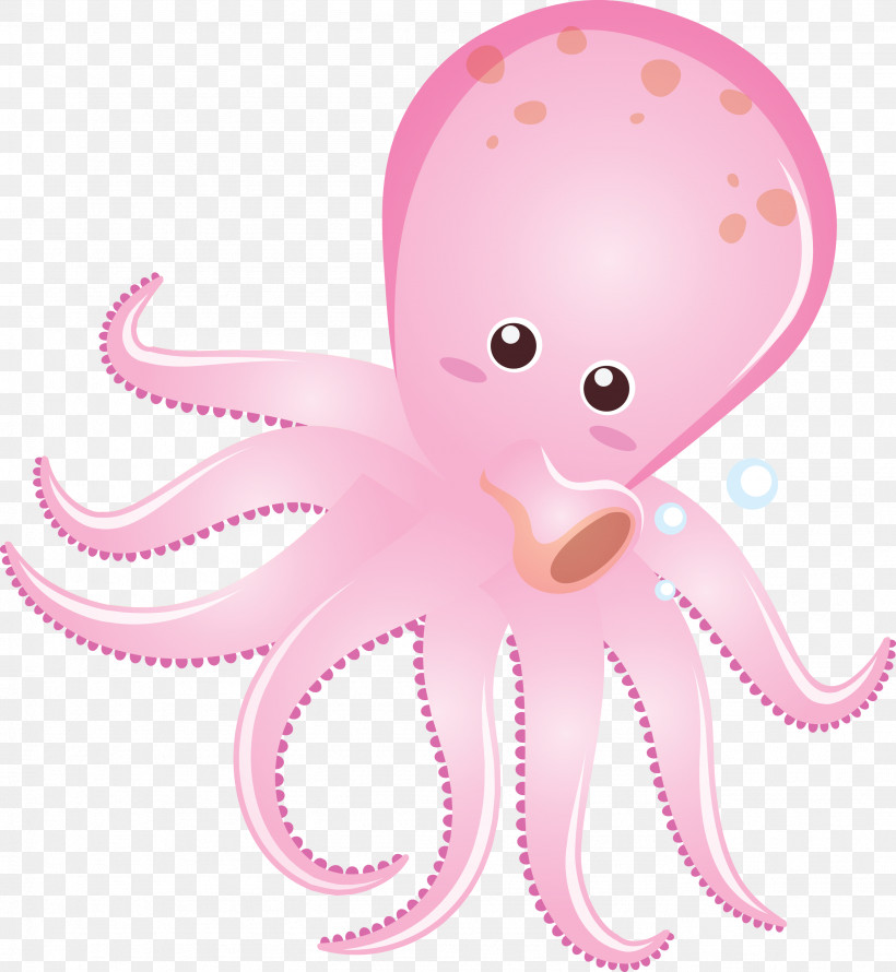 Octopus Giant Pacific Octopus Pink Octopus Animal Figure, PNG, 2761x3000px, Octopus, Animal Figure, Giant Pacific Octopus, Pink Download Free