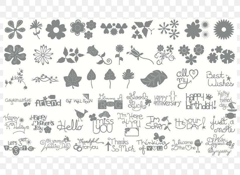 Sizzix Scrapbooking Die Cutting Flower, PNG, 800x600px, Sizzix, Alphabet, Area, Black, Black And White Download Free