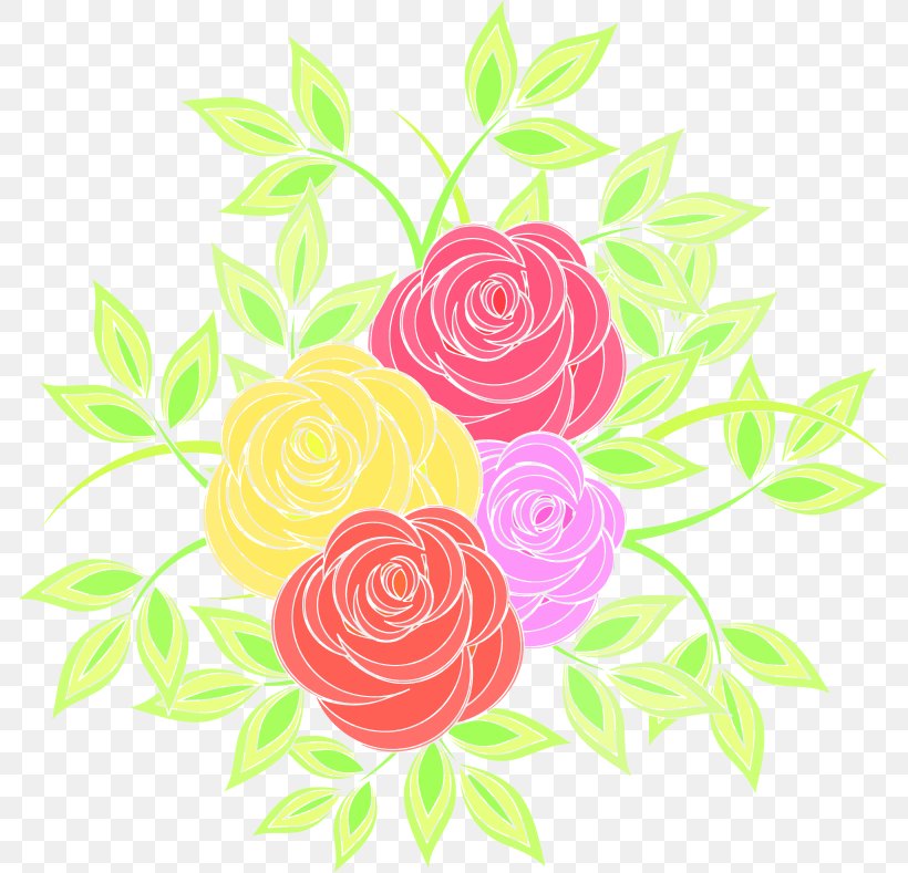 Cut Flowers Rose Floral Design Clip Art, PNG, 787x789px, Flower, Adenium Obesum, Art, Artwork, Color Download Free