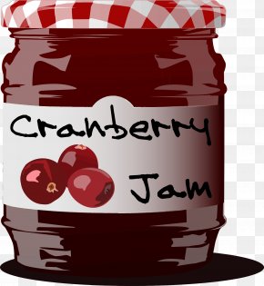 Cranberry - Gelatin Dessert Fruit Preserves Jar Clip Art PNG