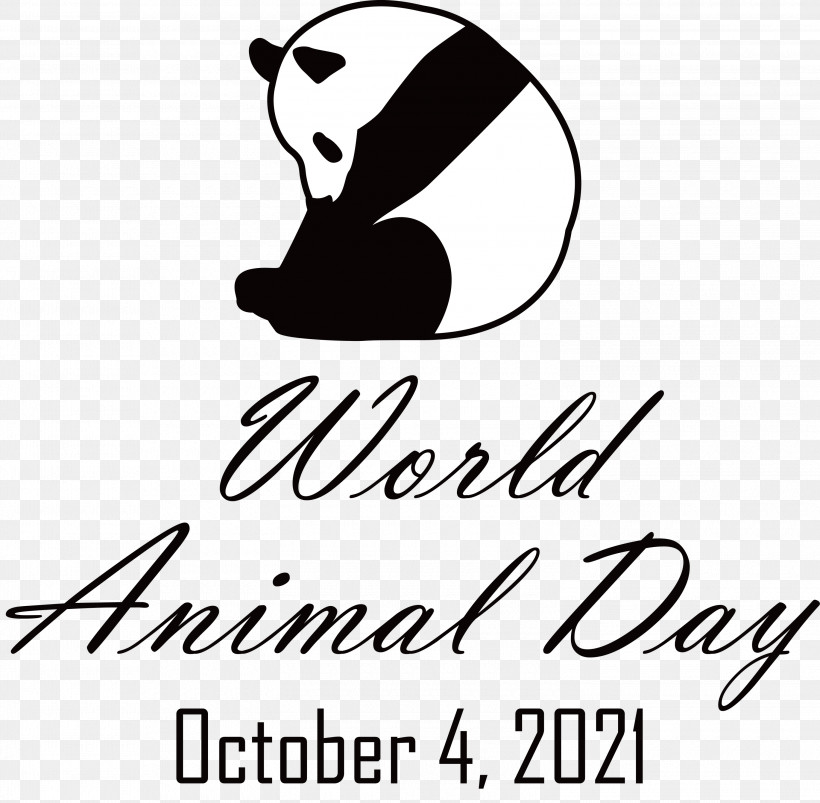 World Animal Day Animal Day, PNG, 3000x2939px, World Animal Day, Animal Day, Behavior, Black And White, Calligraphy Download Free