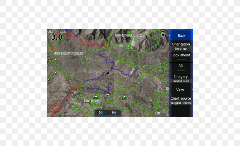 GPS Navigation Systems Trail Map Dirt Road, PNG, 500x500px, Gps Navigation Systems, Area, California, Dirt Road, Handheld Devices Download Free
